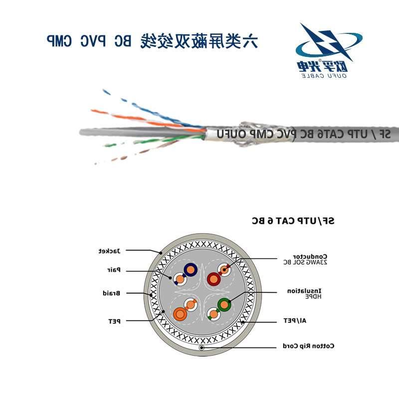 忻州市SF/UTP 6类4对双屏蔽电缆(23AWG)